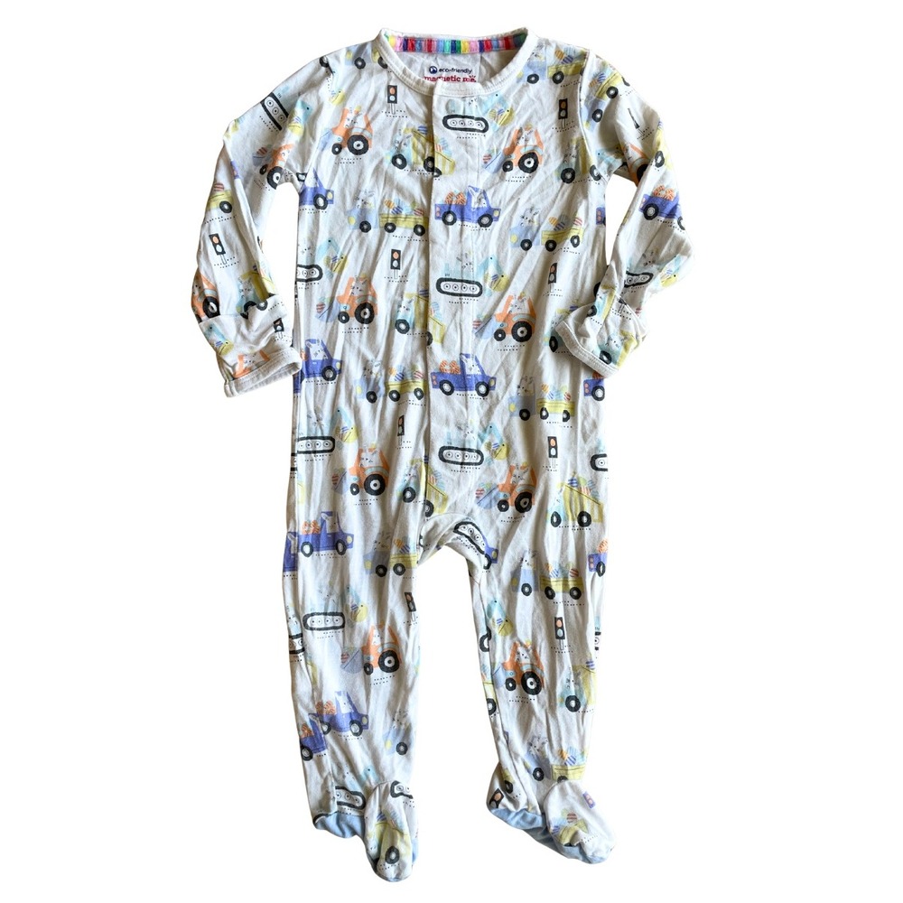 Magnetic Me 94% Modal (better than bamboo) Baby Footie Sleeper - Size 3-6 Months